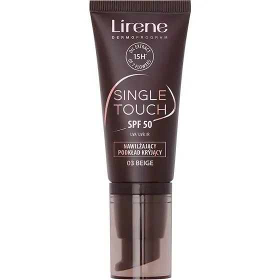 Lirene Single Touch SPF50 Foundation 03 Beige, 30 ml