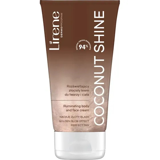 Lirene Selbstbräunende Aufhellungscreme Coconut Shine, 150 ml