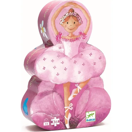 Djeco Silhouetten-Puzzle Ballerina (36 Teile)