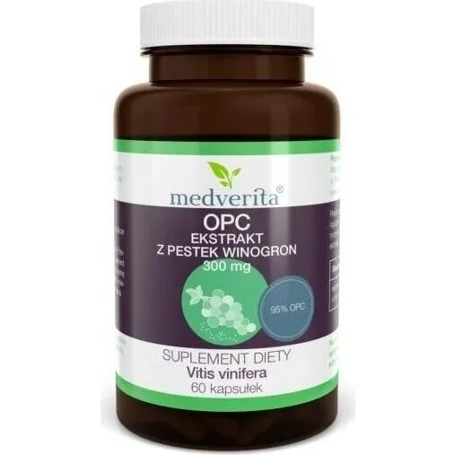 Medverita OPC 95% 300 mg – 60 Kapseln Traubenkernextrakt