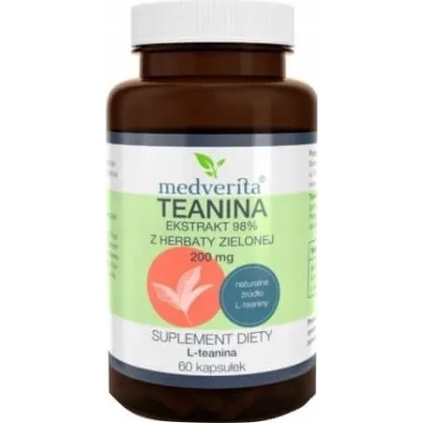 Medverita Teanine 60 Kapseln mit 200 mg L-Theanin