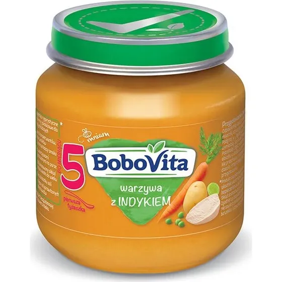 BoboVita Lunch Gemüse mit Pute für Babys ab 5 Monaten, 125 g
