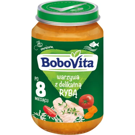 BoboVita Lunch Gemüse mit zartem Fisch, ab 8 Monaten, 190 g
