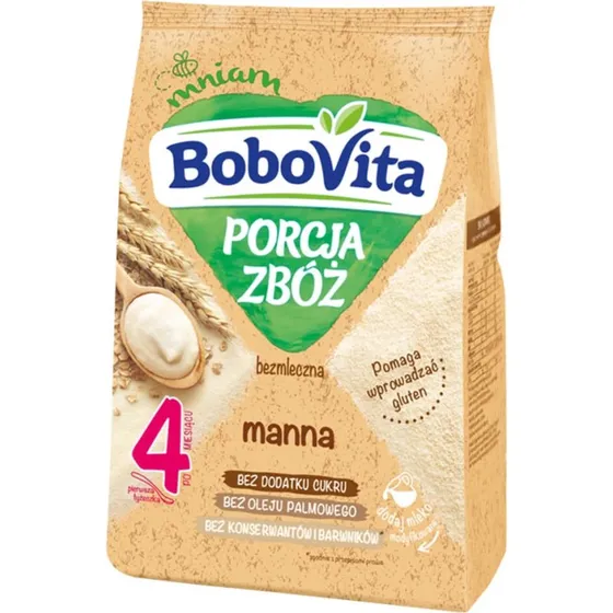 BoboVita Porcja Zbóż Milchfreier Getreidebrei mit Grieß, 170g