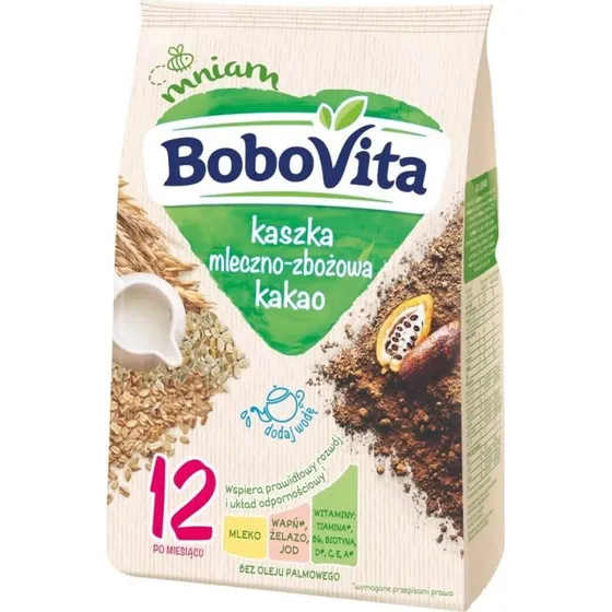 BoboVita Milch-Getreide-Brei Kakao für Kinder ab 12 Monaten, 230g