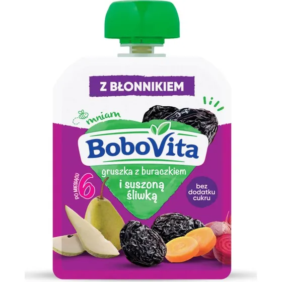 BoboVita Mousse Birne, Rote Bete & Pflaume, 80g (ab 6 Monaten)