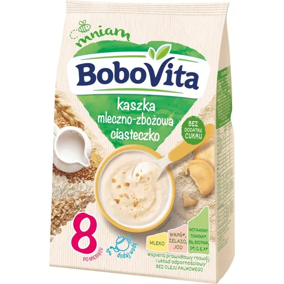 BoboVita Milch-Reis-Brei Biskuit, ohne Zuckerzusatz, 210g