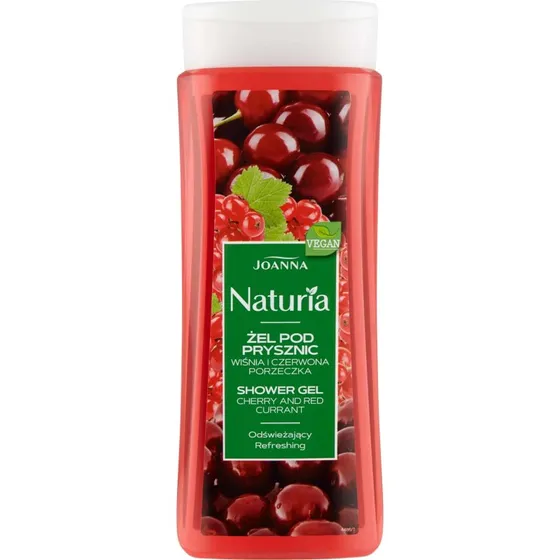 Naturia Duschgel Johannisbeere-Kirsche, 300 ml