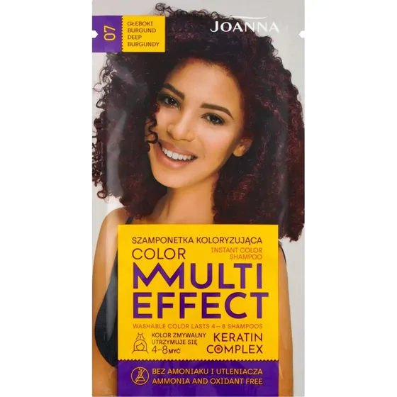 Joanna Multi Effect Colouring Shampoo 07 Gboki Burgundy, 35g