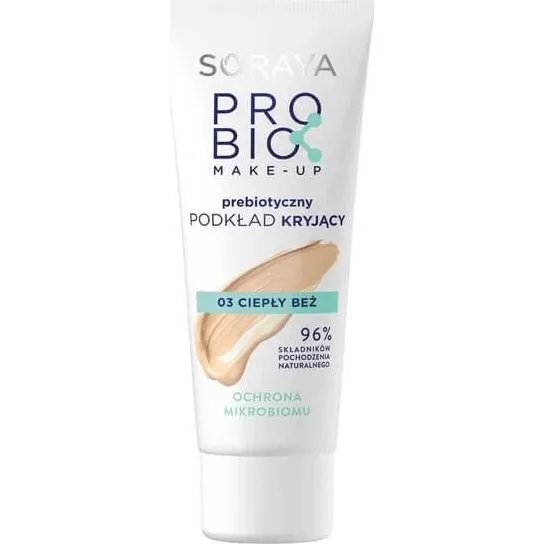 Soraya Probio Make-Up Foundation, Warmes Beige 03, 30ml
