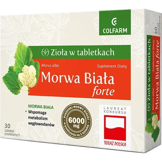 Colfarm Mulberry White Forte - Weißer Maulbeer-Extrakt, 30 Tabletten