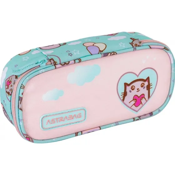 Astra Kitty's World ovale Stiftebox mit Katzenmotiv