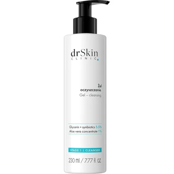 DrSkin Clinic Gesichtsreinigungsgel mit Synbiotika & Aloe Vera, 230 ml