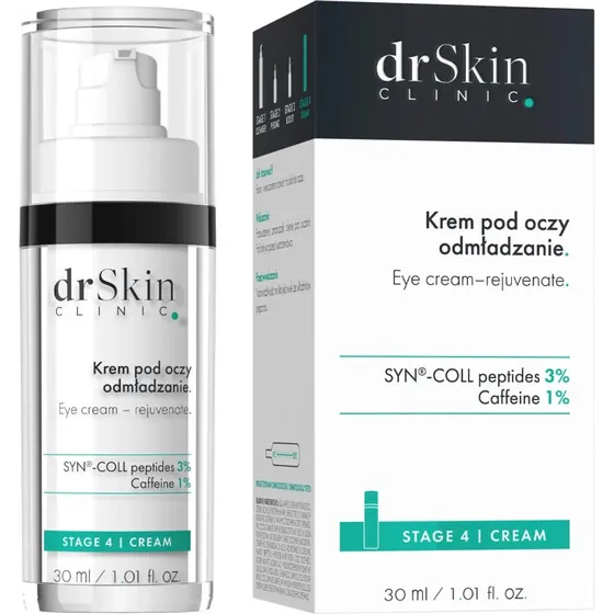 DrSkin Clinic Rejuvenation Augencreme mit SYN-COLL & Koffein, 30 ml