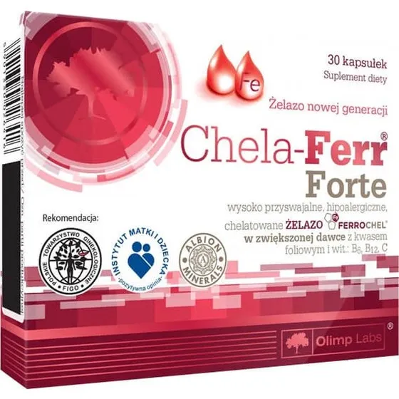 Olimp Chela-Ferr Forte Eisen-Bisglycinat, 30 Kapseln