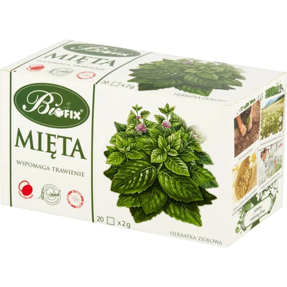Bi fix Minze Kräutertee Pfefferminze, 20 Beutel à 2g