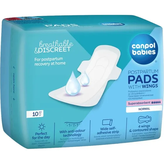 Canpol Baby Postpartum Binden mit Flügeln, 10 Stück
