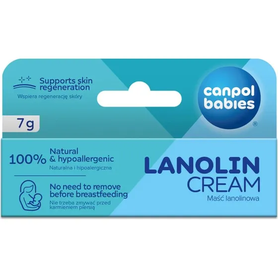 Canpol Babies Lanolin-Salbe für Brustwarzen, 7 g