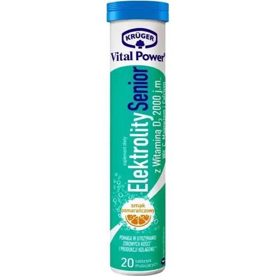 Krüger Vital Power Senior Elektrolyte mit Vitamin D3 2000 (20 Tabletten)