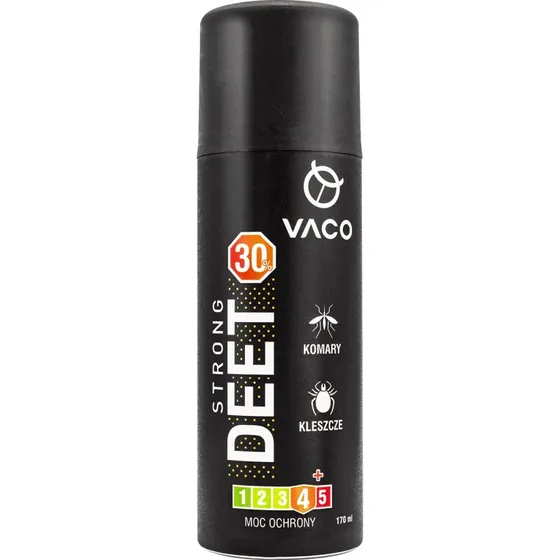 Vaco Strong Mücken- und Zeckenschutzspray, 30% DEET, 170 ml