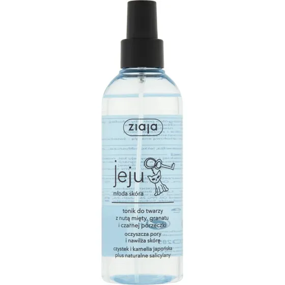 Ziaja Jeju Young Skin Gesichtswasser mit Minze & Granatapfel, 200 ml