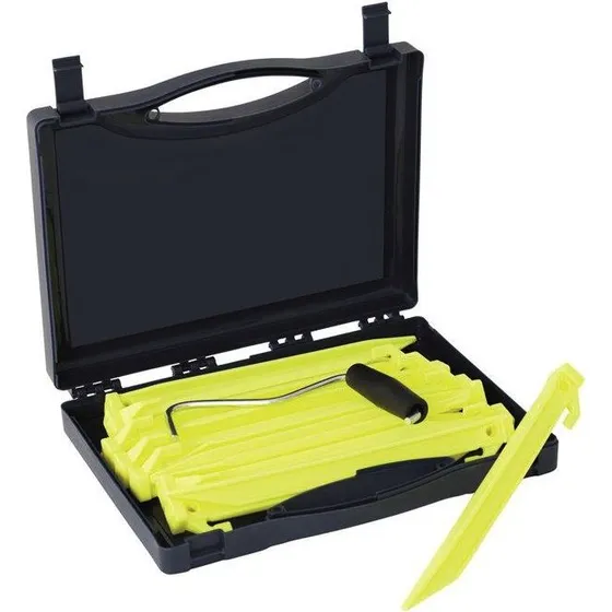 Outwell Guyline Hering-Box 16-tlg. leuchtend gelb