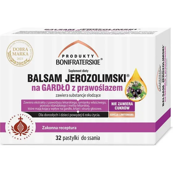 Bonifrater Produkte Jerusalem Balsam Hals-Lutschtabletten, 32 Stück