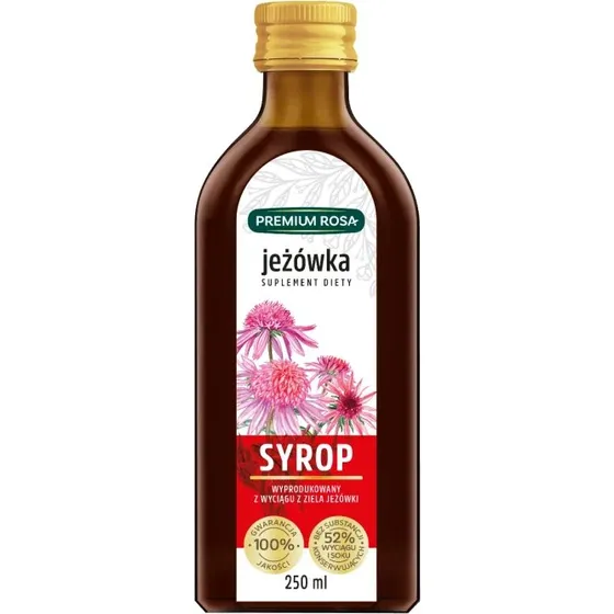 Premium Rosa Echinacea Sirup, 250 ml
