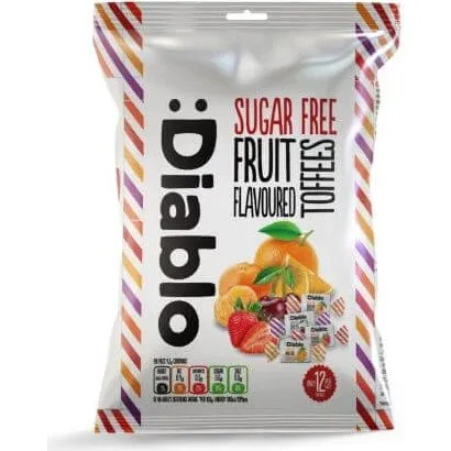 Diablo Zuckerfreies Frucht-Toffee, 75g