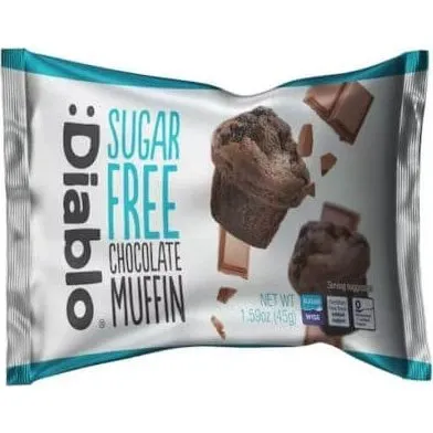 Diablo Zuckerfreier Schokoladenmuffin, 45 g