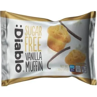 Diablo Zuckerfreier Vanille-Muffin, 45 g