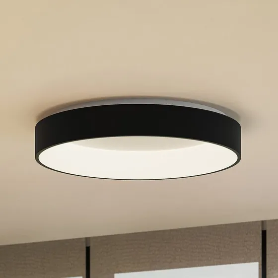 Arcchio Aleksi LED-Deckenleuchte Ø60cm Schwarz