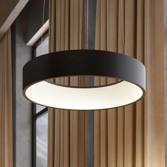 Arccio Arcchio Aleksi LED-Hängelampe, Ø45 cm, Schwarz