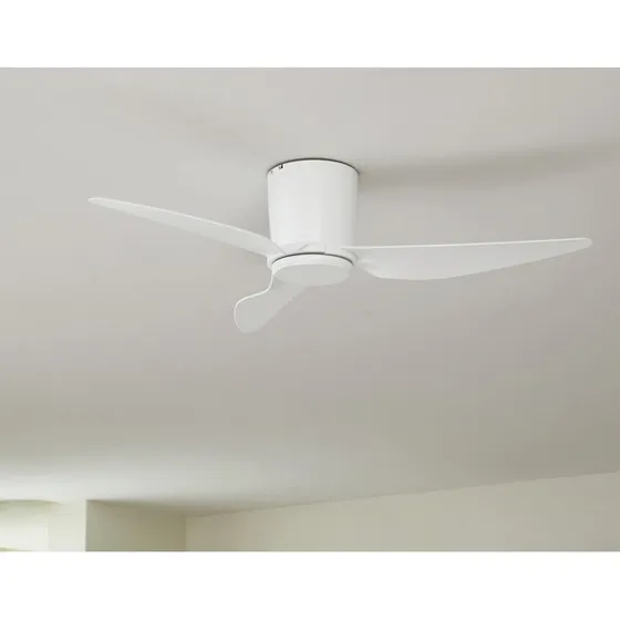 Lindby Deckenventilator Aulo, weiß, DC, Ø 123 cm
