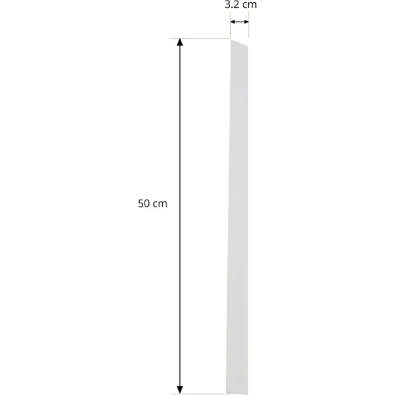 Lindby Linaro Cover 50 cm Weiß - Abdeckung für 1-Phasen-System