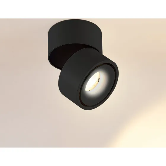 Arcchio Rotari LED-Aufbaustrahler 6,1W Schwarz, 620lm, rund
