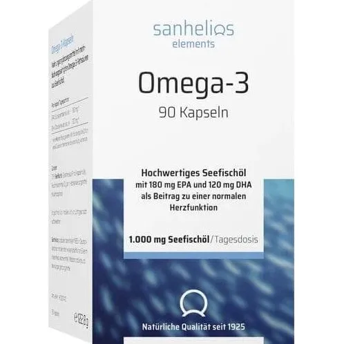 SANHELIOS Omega-3 Kapseln 1000 (90 Stück)