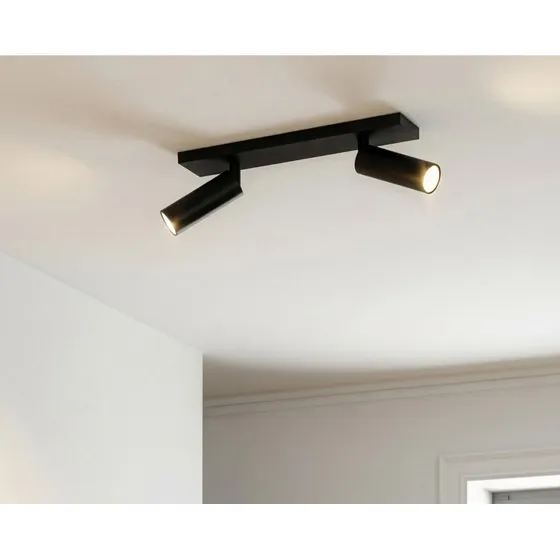 Arcchio Brinja Slim Deckenstrahler, 2-flammig, schwarz, GU10 MR11