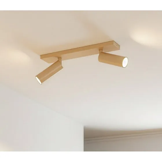 Arcchio Brinja Slim Deckenspot, 2-flg., coffee, GU10 MR11