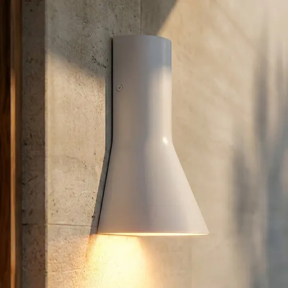 Lucande Zephy LED-Außenwandlampe, Up/Down, hellgrau, CCT