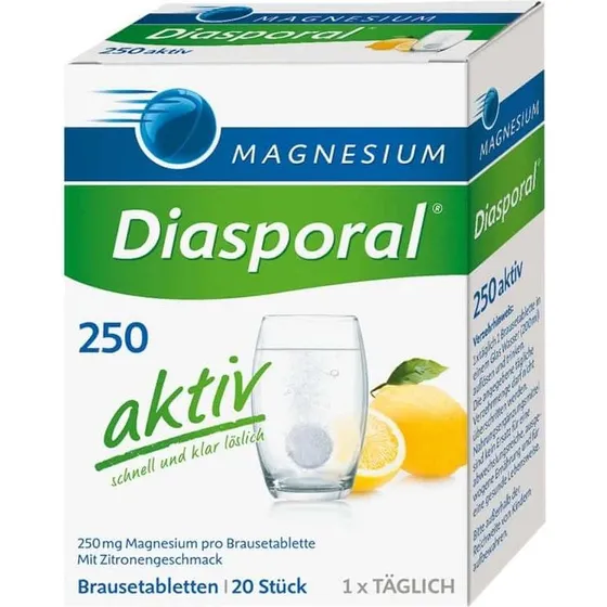 Diasporal Magnesium 250 mg Brausetabletten, 20 Stück