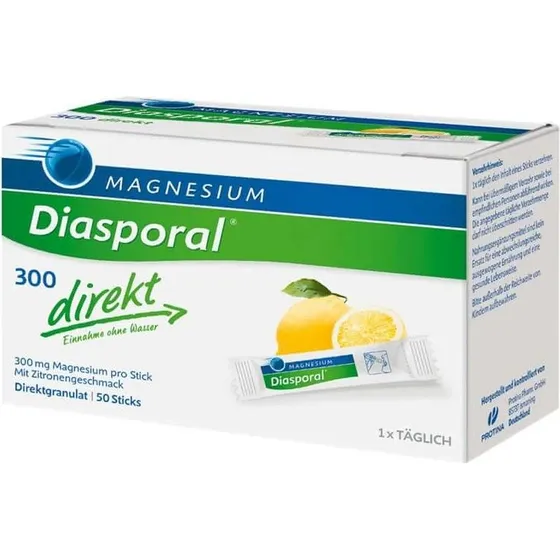 Magnesium-Diasporal 300 direkt 50 Sticks Zitronengeschmack