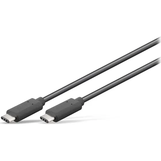 goobay USB-C Kabel 1 m, schwarz, 60 W, 5 Gbit/s