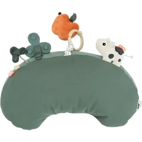 done by deer Tummy Time Spielkissen Tiny Farm Grün