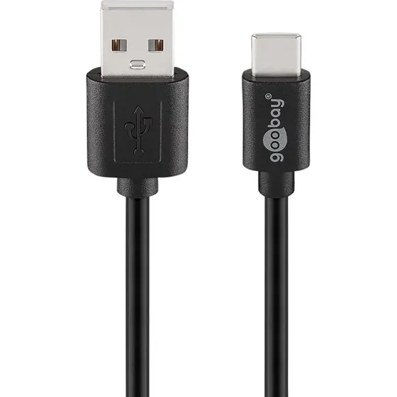 Goobay 55468 USB-C auf USB-A Kabel 1,8 m schwarz