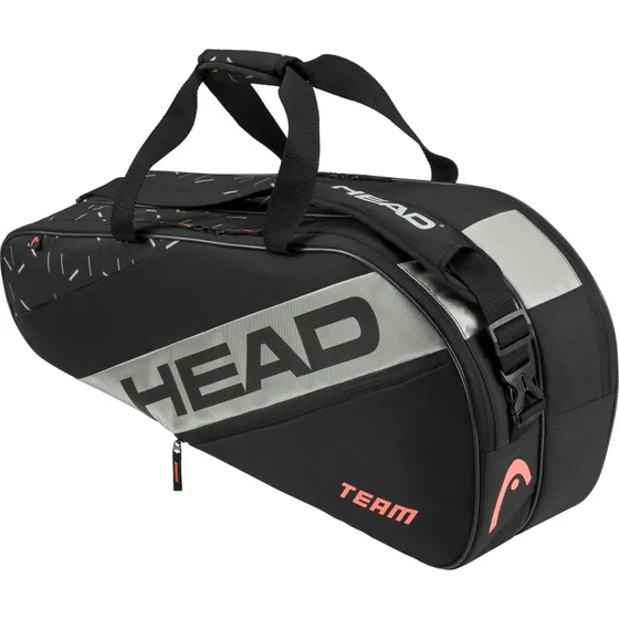 Head Team Racquet Bag M BKCC schwarz/grau 6er