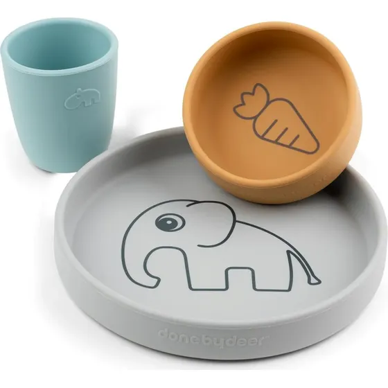 Done by Deer Elphee Grey/Mustard/Blue 3er-Pack