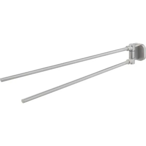 Tiger Ramos Edelstahl Handtuchstange, 2-armig, silberfarben