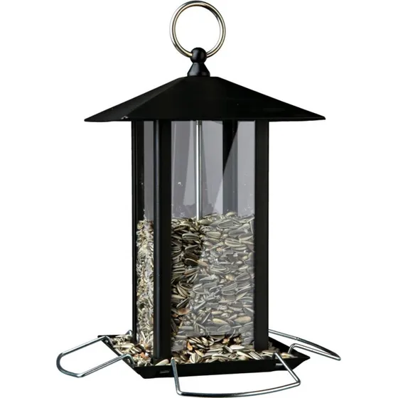 Trixie Futterspender Laterne, schwarz, 1000 ml