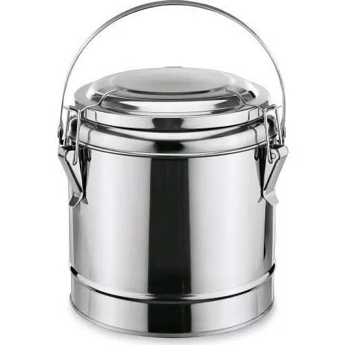 WAS Thermospeisetransportbehälter 4 L, Ø 23 cm, Chromnickelstahl